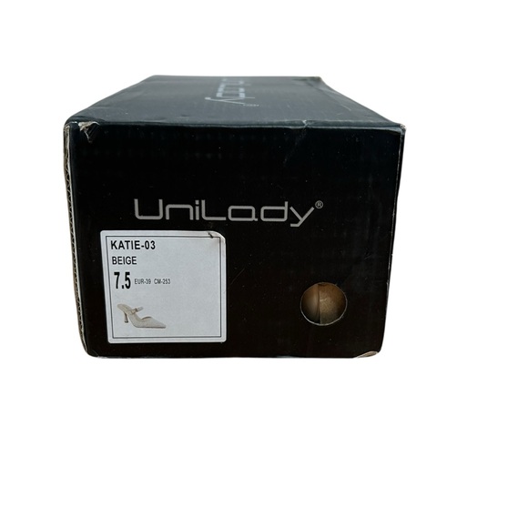 Unilady Heels Size 7.5 Ivory Cream Women's Dress Shoes Katie 03 in Box - Picture 6 of 16